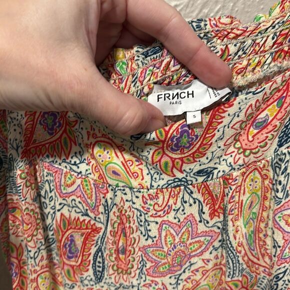 Frnch Paris boho paisley print maxi dress size small - Picture 2 of 7